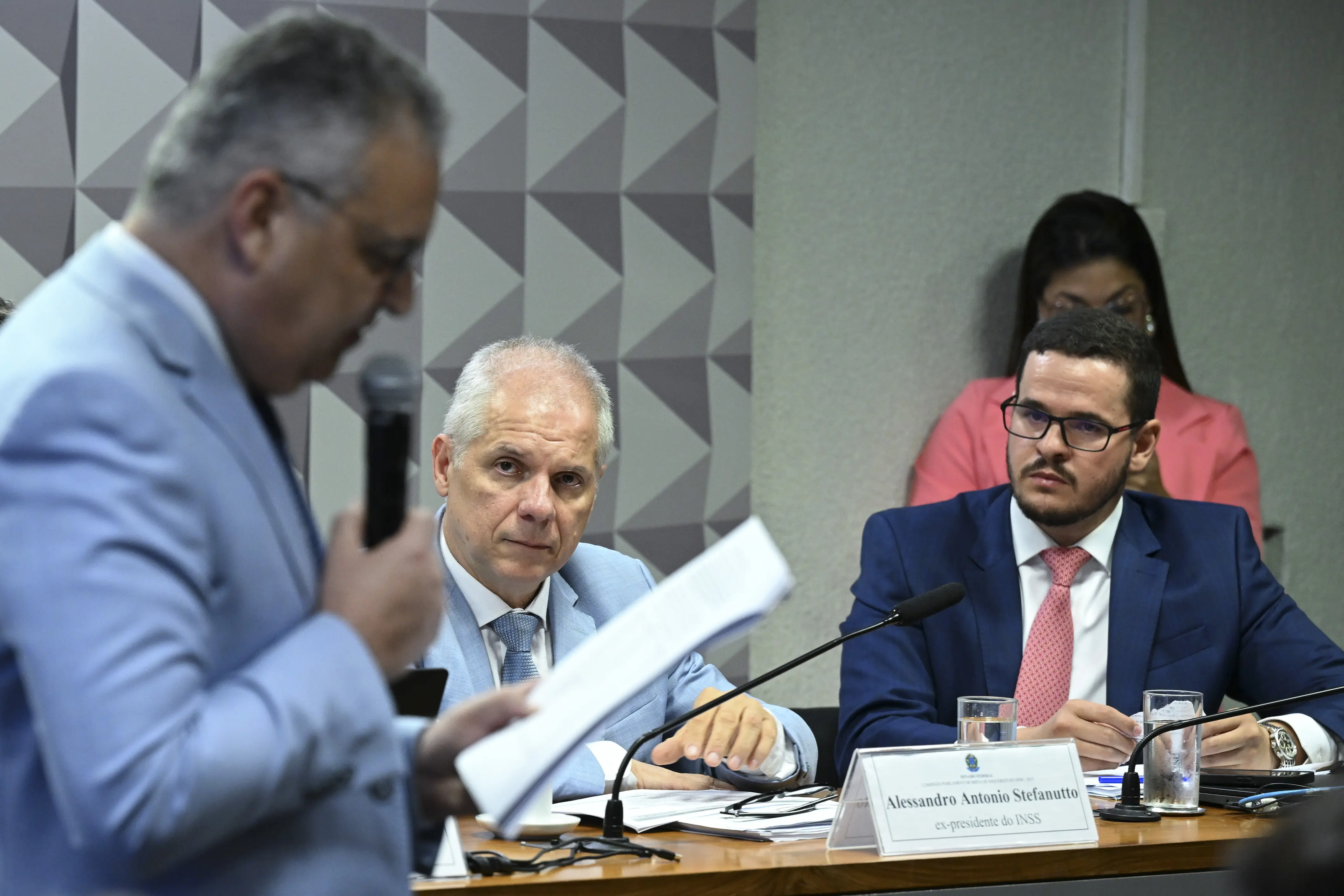 Alfredo Gaspar e, no fundo, Alessandro Stefanutto