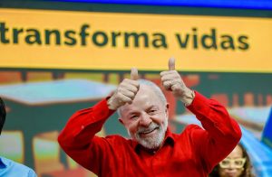 Presidente da República, Luiz Inácio Lula da Silva, durante a cerimônia de comemoração pelo Dia dos Professores, no Rio de Janeiro, nesta quarta-feira, 15