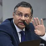 O ex-procurador do INSS, Virgílio Antônio Ribeiro de Oliveira Filho, durante depoimento na CPMI