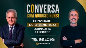 O Conversa com Augusto Nunes é transmitido às terças-feiras, das 20h30 às 21h30 | Foto: Divulgação/Oeste