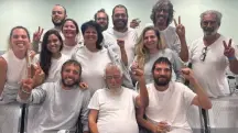 Perfil do Global Movement to Gaza Brazil, no Instagram, publicou foto com os brasileiros que agora estão na Jordânia | Foto: Reprodução/Instagram/@gmtgbrasil