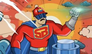 Nicolás Maduro representado como super-herói em desenho animado