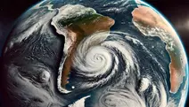 Imagem indica zona de atuação do ciclone | Ilustração/Climatempo