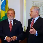 Lula e Benjamin Netanyahu, primeiro-ministro de Israel