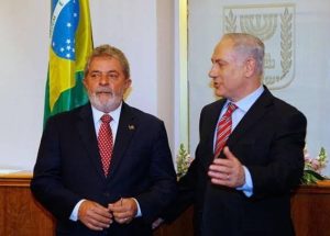 Lula e Benjamin Netanyahu, primeiro-ministro de Israel