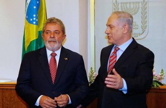 Lula e Benjamin Netanyahu, primeiro-ministro de Israel