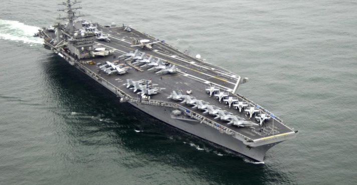 porta-aviões USS Nimitz, o mais antigo da frota norte-americana