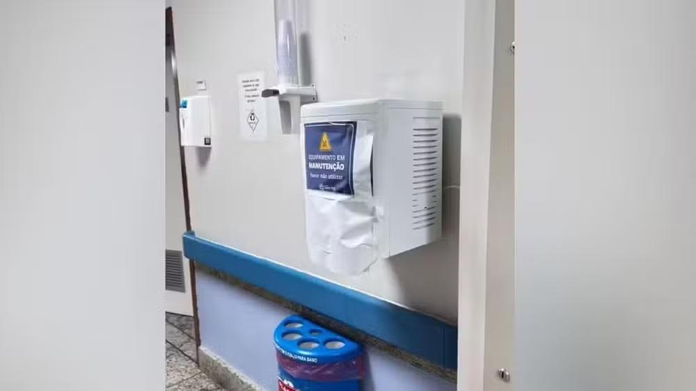 Bebedouros do Hospital Santa Rita, no ES, foram lacrados após contaminação de funcionários