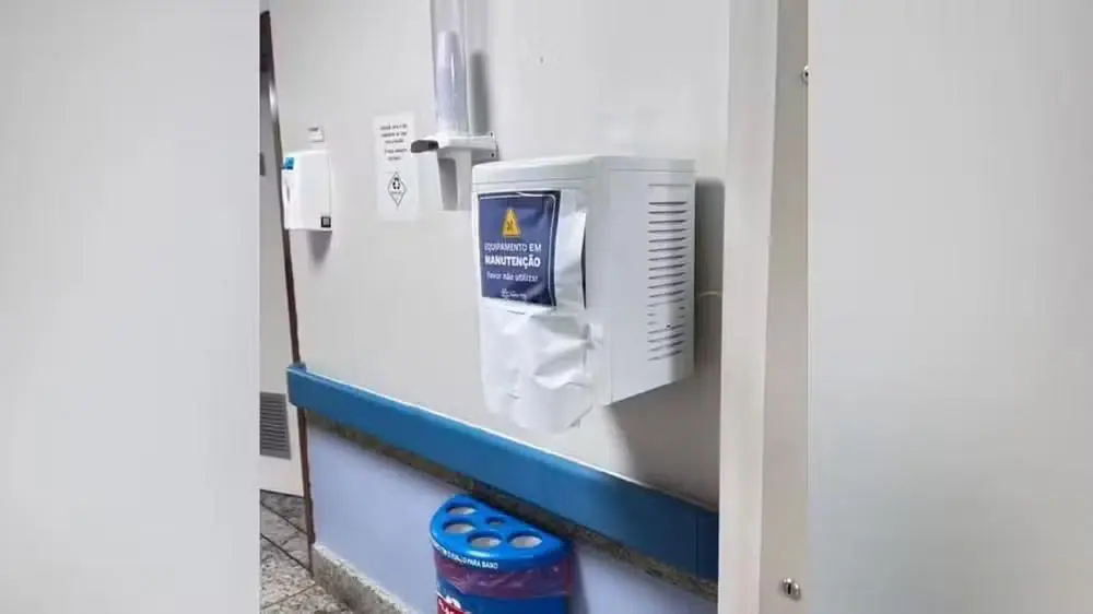 Bebedouros do Hospital Santa Rita, no ES, foram lacrados após contaminação de funcionários