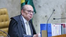 O ministro do STF Gilmar Mendes durante sessão de despedida do Luís Roberto Barroso da presidência do STF | Foto: Antônio Augusto/STF