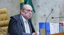 O ministro do STF Gilmar Mendes durante sessão de despedida do Luís Roberto Barroso da presidência do STF | Foto: Antônio Augusto/STF