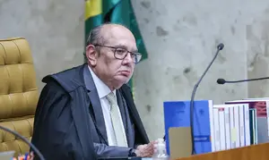 O ministro do STF Gilmar Mendes durante sessão de despedida do Luís Roberto Barroso da presidência do STF | Foto: Antônio Augusto/STF