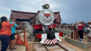 A locomotiva Mikado 18 estava parada desde 1999 | Foto: Divulgação/ABPF