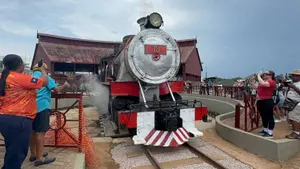 A locomotiva Mikado 18 estava parada desde 1999 | Foto: Divulgação/ABPF