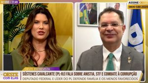 Líder do PL na Câmara, deputado Sóstenes Cavalcante (PL-RJ), em entrevista sobre a anistia