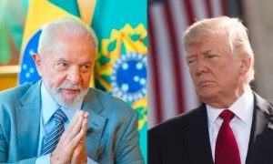 O presidente brasileiro, Lula da Silva, e o líder dos EUA, Donald Trump | Foto: Montagem sobre reprodução/Revista Oeste