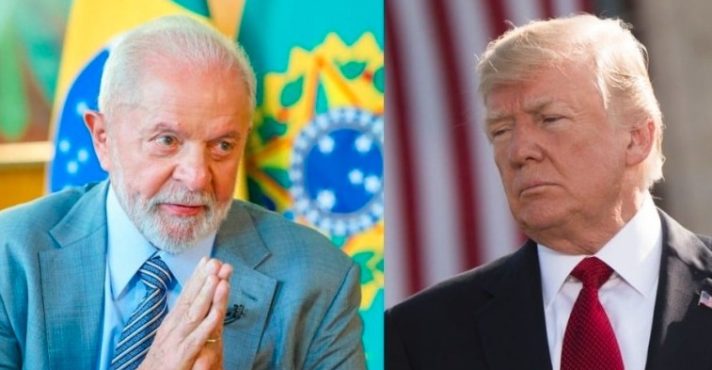 O presidente brasileiro, Lula da Silva, e o líder dos EUA, Donald Trump | Foto: Montagem sobre reprodução/Revista Oeste