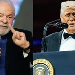 O presidente brasileiro, Lula da Silva, e o líder dos EUA, Donald Trump | Foto: Montagem sobre reprodução/Revista Oeste