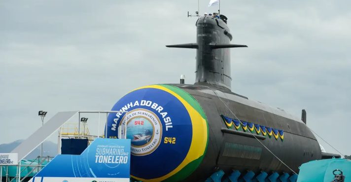 O submarino Tonelero, resultado de parceria entre Brasil e França | Foto: Tomaz Silva/Agência Brasil