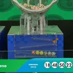 As seis dezenas do concurso 2.933 da Mega-Sena, sorteadas nesta terça-feira, 28, em São Paulo | Foto: Reprodução/YoutTube/@Caixa