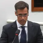Márcio Cruz Meirelles, ex-diretor da Americanas, em depoimento à CPI da Câmara sobre as fraudes na companhia, em 15/08/2023 | Foto: Reprodução/YouTube/Câmara