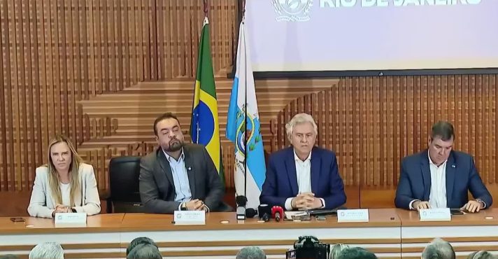 Governadores de direita durante anúncio do 'Consórcio da Paz' | Foto: YouTube/Reprodução