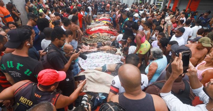 operação no rio de janeiro - corpos na penha