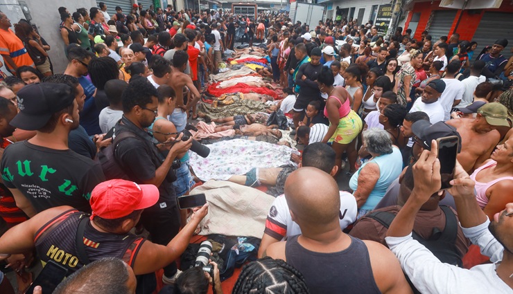 operação no rio de janeiro - corpos na penha