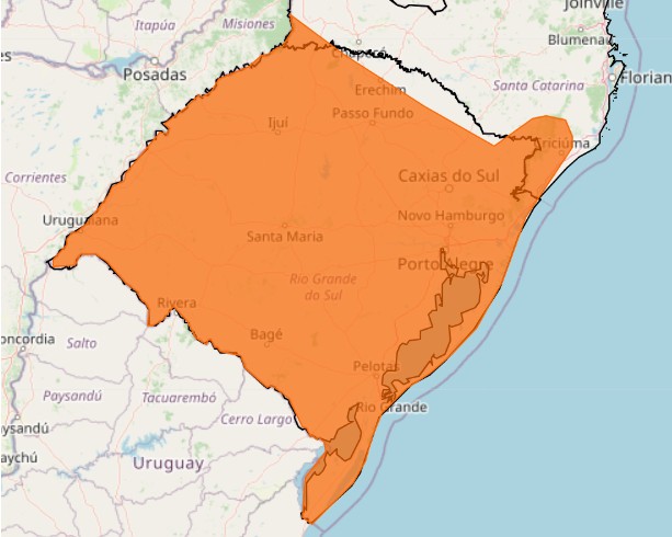 declínio de temperatura alerta laranja previsão do tempo