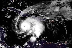 Jamaica Visualização em satélite do furacão Melissa, que atinge a região do Caribe | Foto: Divulgação/NOAA