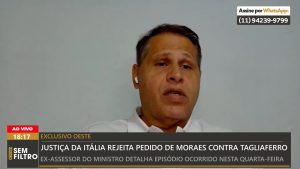 eduardo tagliaferro itália alexandre de moraes perseguição