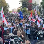 geórgia manifestações protestos esquerda comunismo rússia
