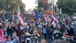 geórgia manifestações protestos esquerda comunismo rússia