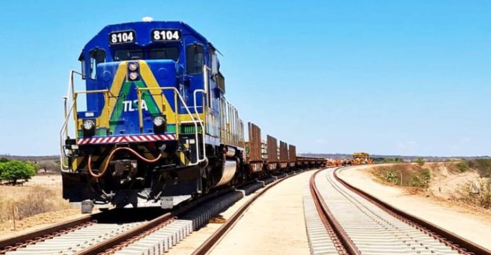Uma locomotiva da Transnordestina | Foto: Divulgação/TLSA