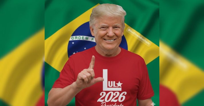 A conversa entre Lula e Trump durou cerca de 45 minutos e terminou sem acordo sobre as tarifas de 50% impostas por Washington a produtos brasileiros | Foto: Reprodução/Instagram/DilmaDebochada
