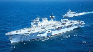 Mais de mil militares estão a bordo da embarcação que serve de base para a COP30 | Foto: Divulgação/Marinha do Brasil