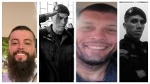 Marcus Vinícius Cardoso de Carvalho, Rodrigo Velloso Cabral, Cleiton Serafim Gonçalves e Heber Carvalho da Fonseca foram mortos durante operação contra o crime organizado no Rio de Janeiro | Foto: Reprodução