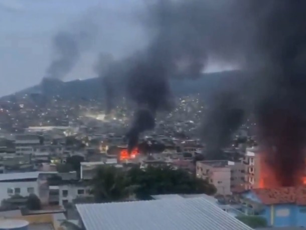 Rio de Janeiro, durante operação contra o Comando Vermelho, em 28/10/2025 | Foto: Reprodução/Redes sociais