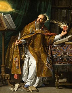 Retrato de Santo Agostinho de Philippe de Champaigne, século XVII | Foto: Reprodução/Wikimedia Commons