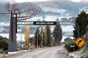 Portal de Urupema, a cidade mais fria do Brasil | Foto: Marleno Muniz Farias/Divulgação Urupema
