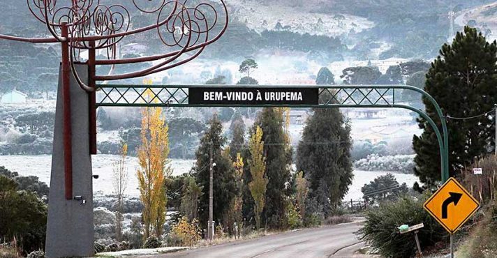Portal de Urupema, a cidade mais fria do Brasil | Foto: Marleno Muniz Farias/Divulgação Urupema
