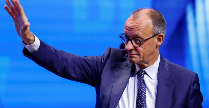 O chanceler alemão Friedrich Merz | Foto: REUTERS/Heiko Becker