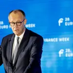 O chanceler alemão Friedrich Merz | Foto: REUTERS/Heiko Becker