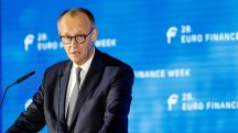 O chanceler alemão Friedrich Merz | Foto: REUTERS/Heiko Becker