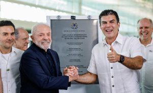 Presidente da República, Luiz Inácio Lula da Silva, durante visita e inauguração das obras de modernização do Aeroporto Internacional de Belém