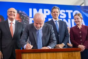 Cerimônia de sanção do Novo IRPF