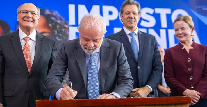 Cerimônia de sanção do Novo IRPF