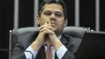 O presidente do Senado Federal, senador Davi Alcolumbre (União-AP)