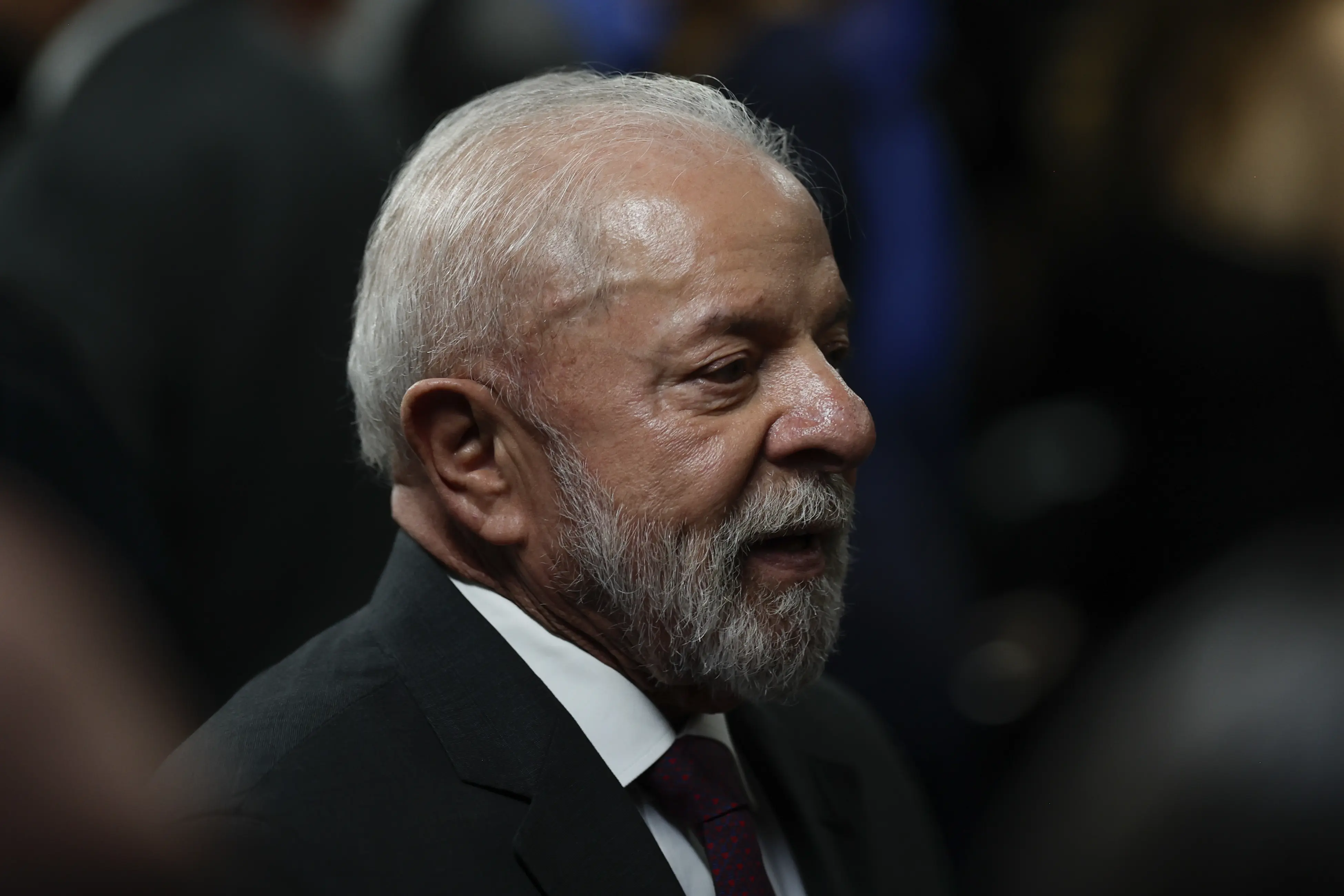 O presidente Lula, durante a cerimônia de posse da advogada Verônica Adballa Sterman no cargo de ministra do STM - 30/09/2025 | Foto: Mateus Bonomi/Estadão Conteúdo