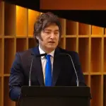 O presidente da Argentina, Javier Milei: recuperação consistente | Foto: Reprodução/X